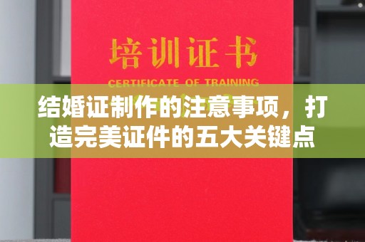 贵港结婚证制作的注意事项，打造完美证件的五大关键点
